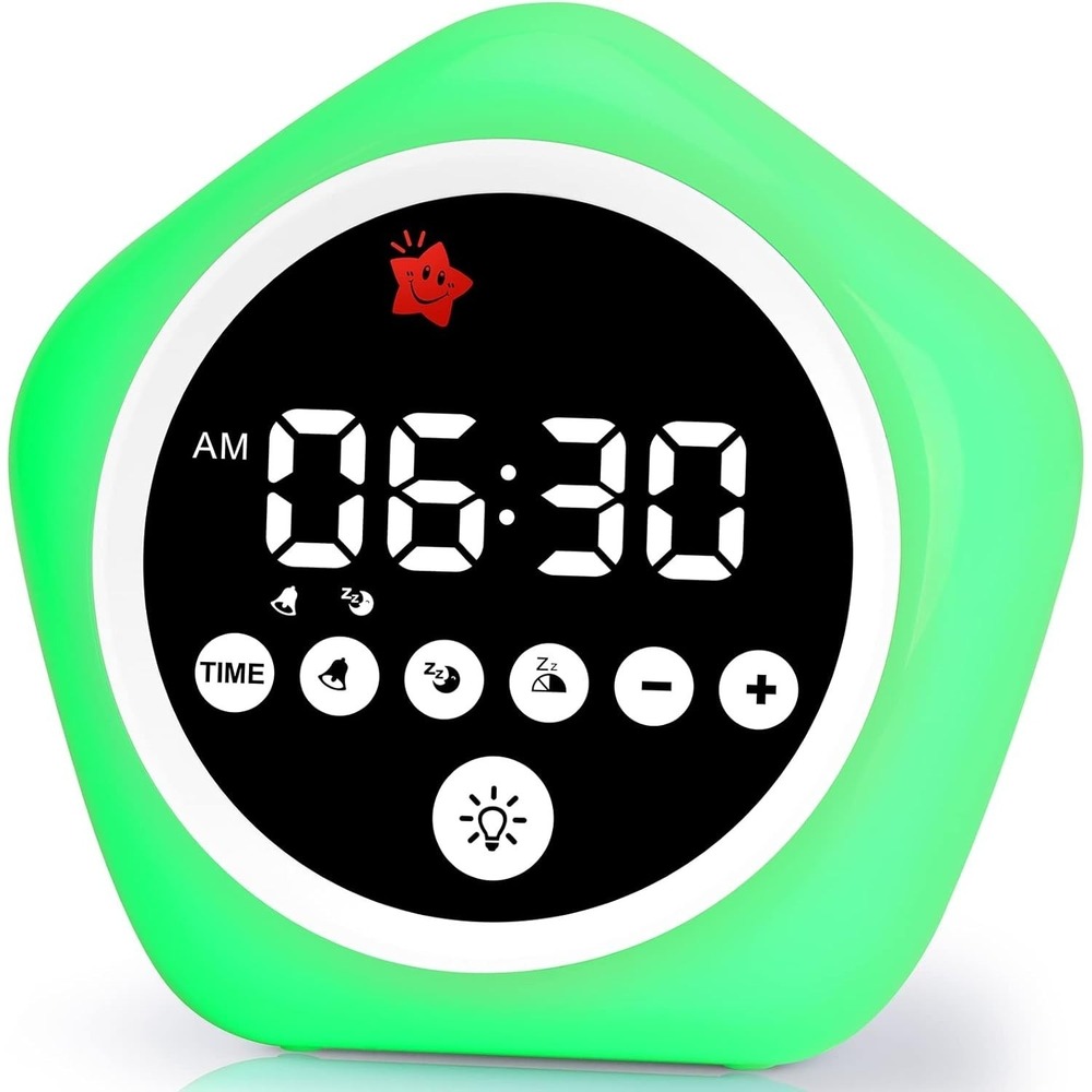 Kids OK To Wake Clock Sleep Trainer Toddler Night Light Color Changing Timer